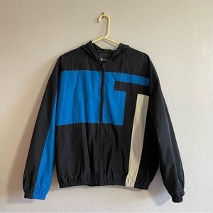 T by Alexander Wang Windbreaker - Colorblocked Blue Black White Men’s Size S